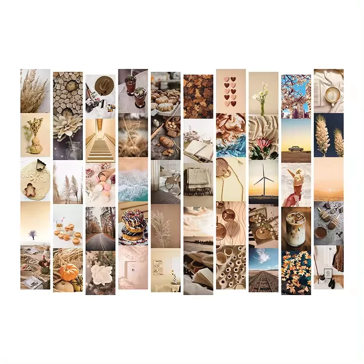 Kit d'images de collage de photos esthétiques en papier 4x6 pouces