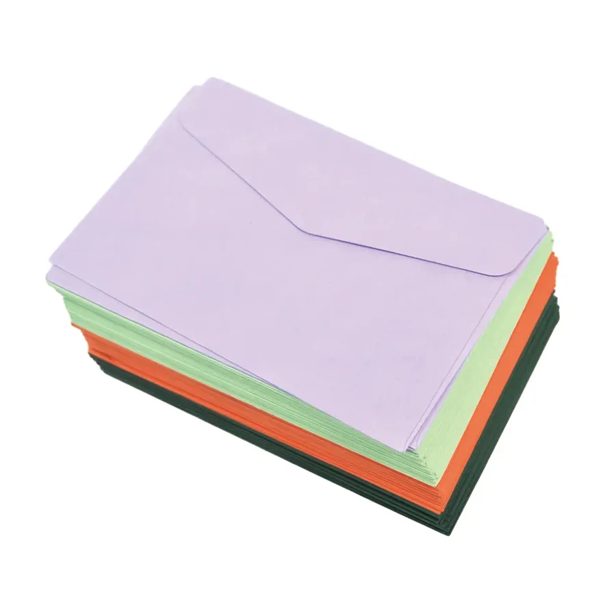 Enveloppe en vrac pour carte-cadeau de couleurs assorties