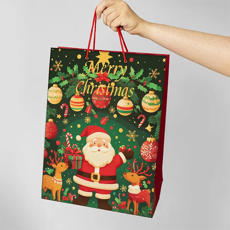 Sac à provisions de cadeaux festifs