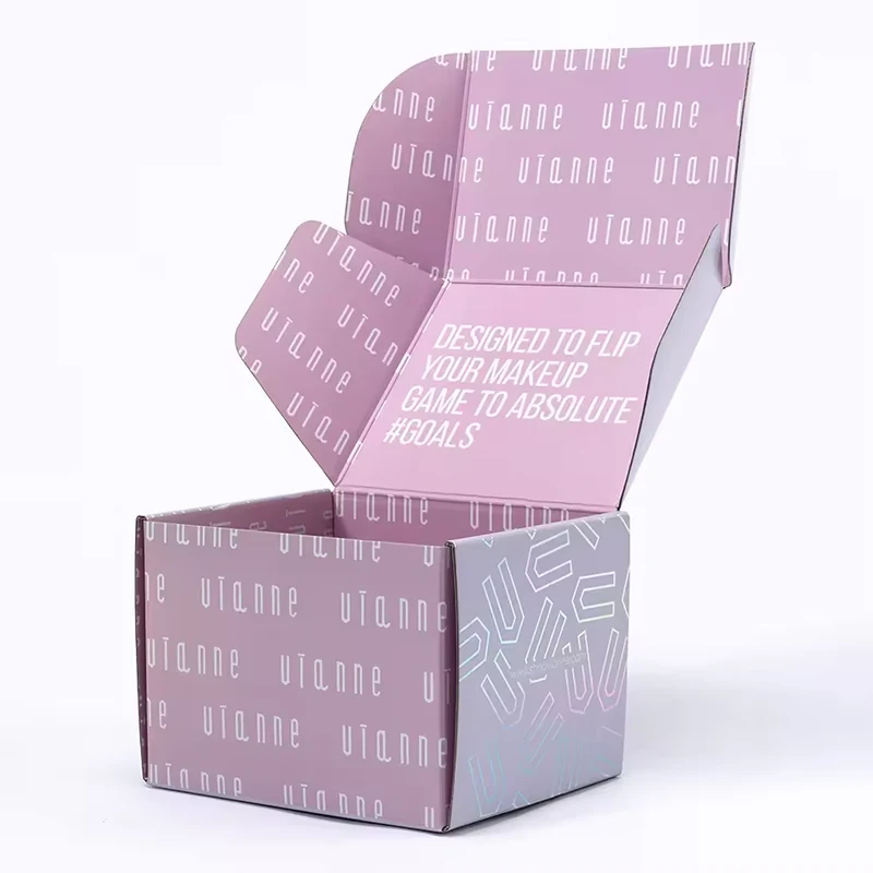 Boîte aux lettres rose holographique pliante