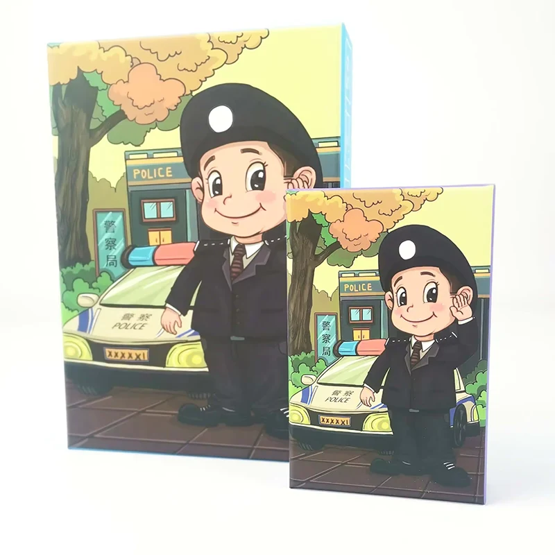 Puzzle pour garçons policiers pour enfants