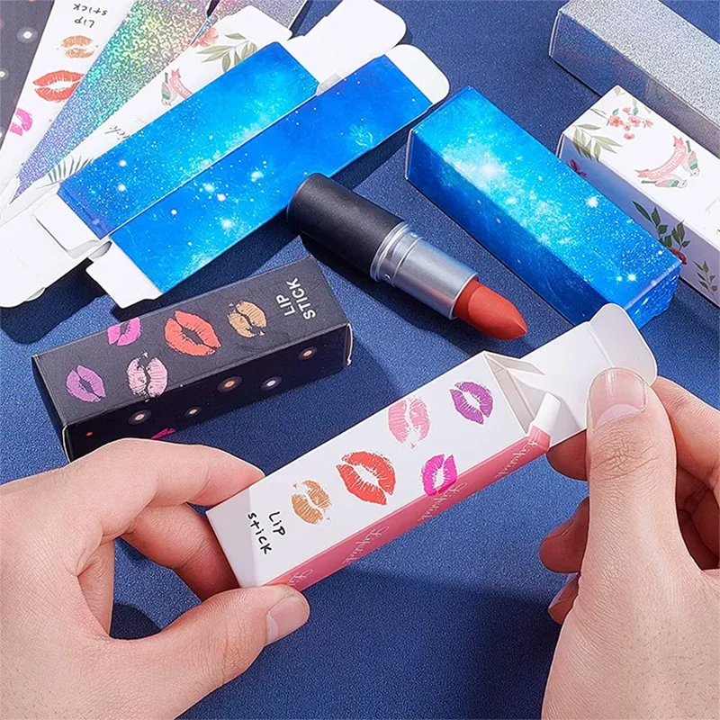 Boîte cosmétique en papier pour tube de stockage de brillant à lèvres