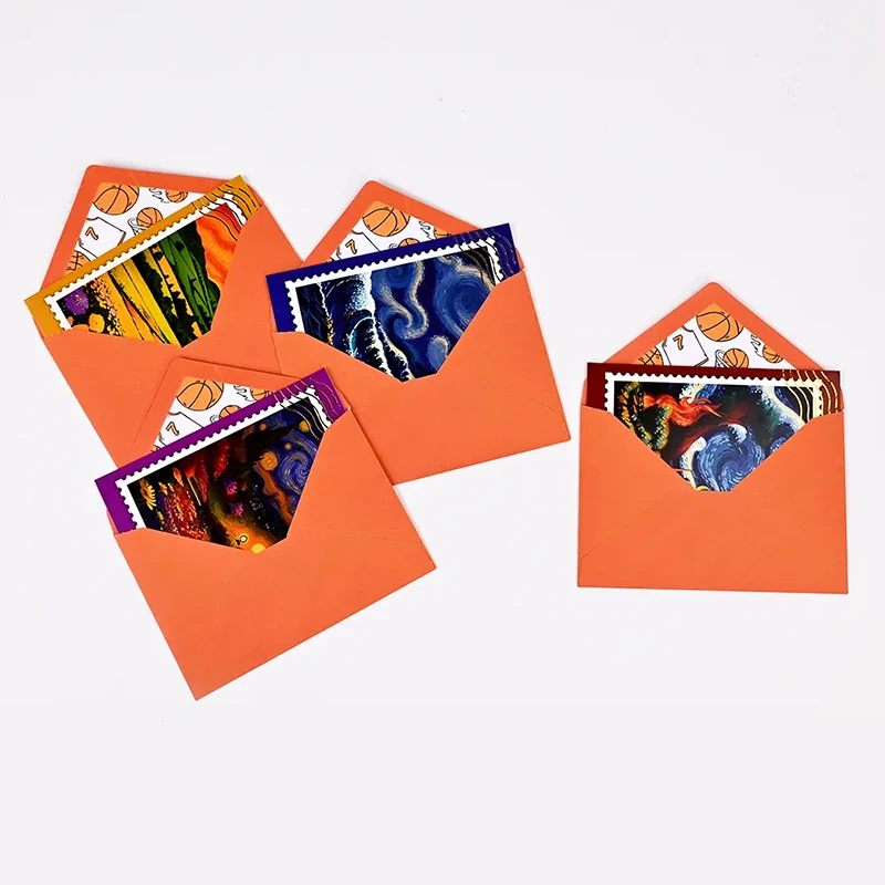 Mini cartes de vœux de peinture à l’huile