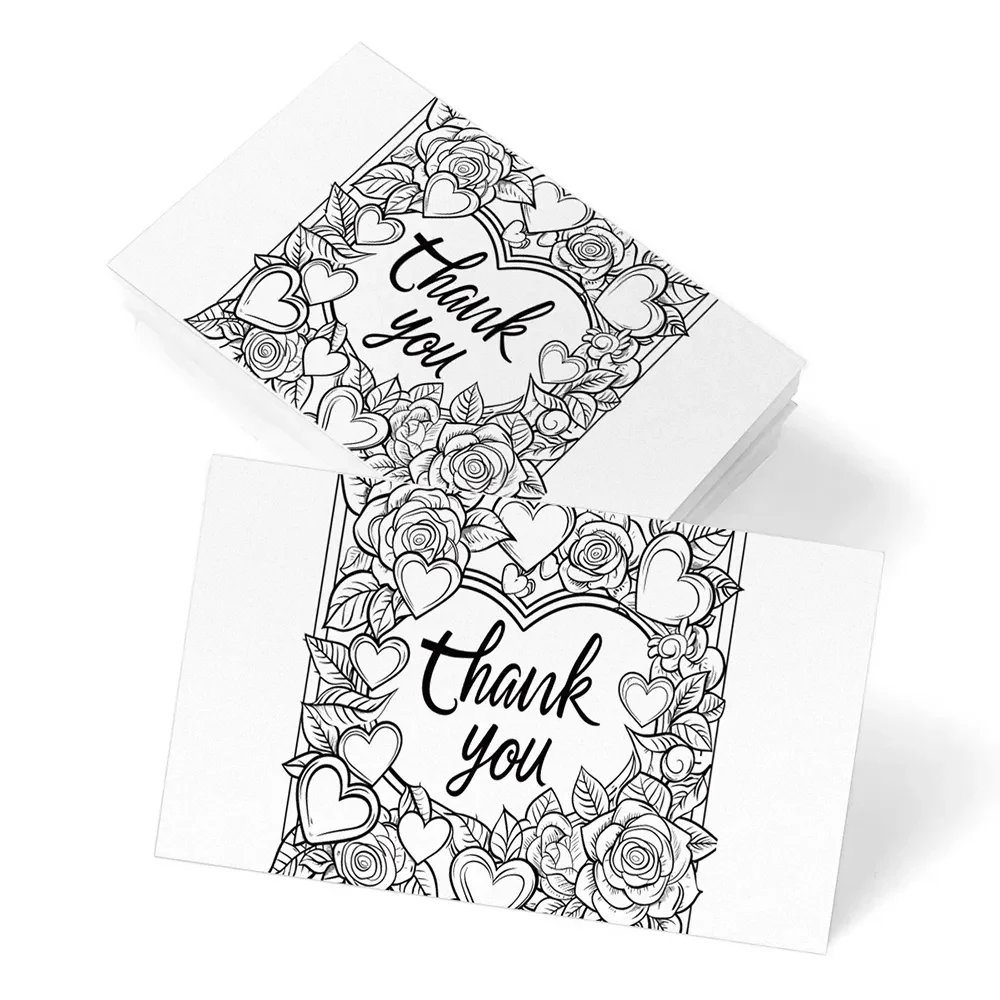 Carte de remerciement holographique vive